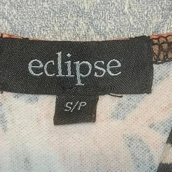 Eclipse Jungle Fauna Black & Orange Jumpsuit Size Small - Picture 2 of 10